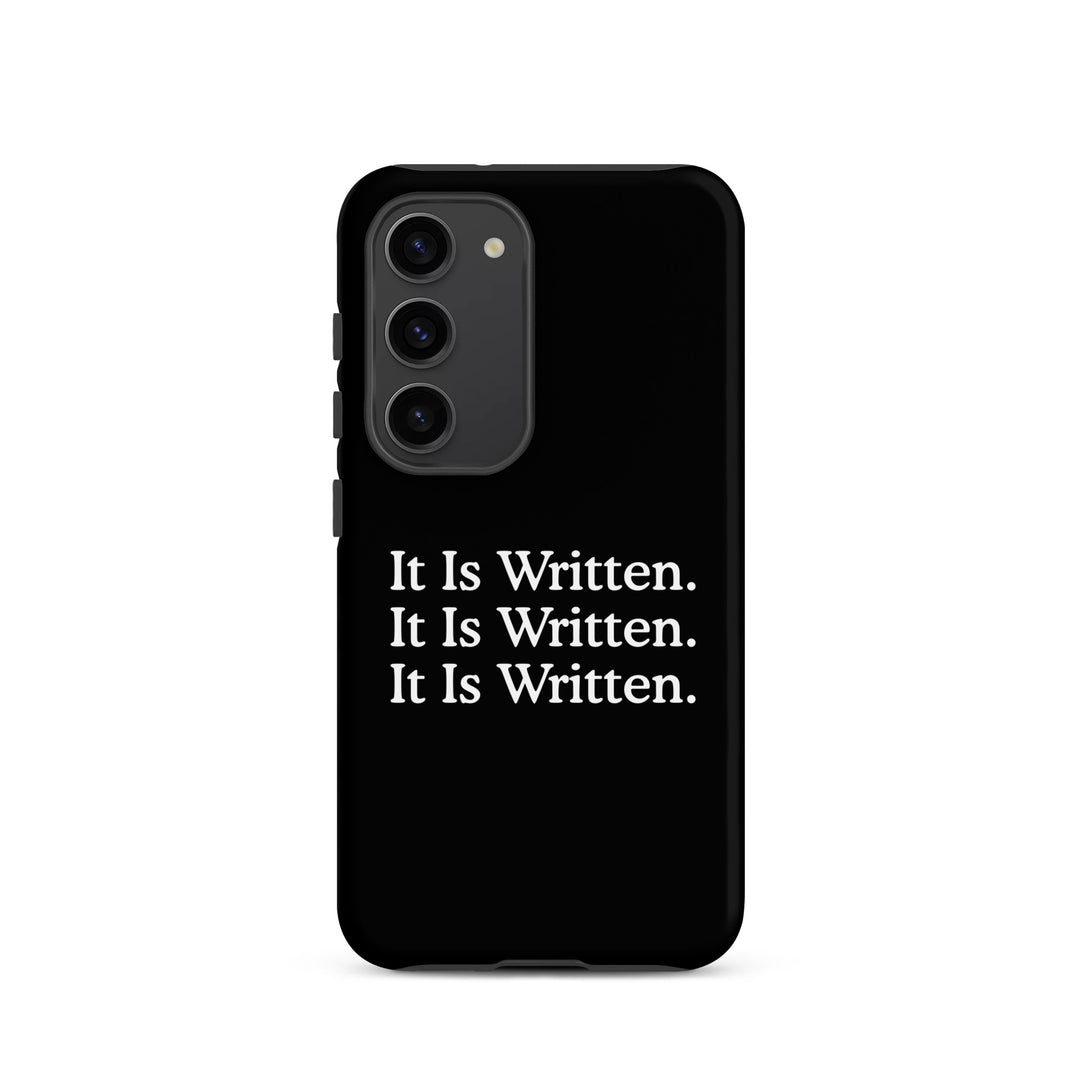 Christian Phone Case It Is Written Black for Samsung® Samsung® Phone Cases Matte Samsung Galaxy S23 