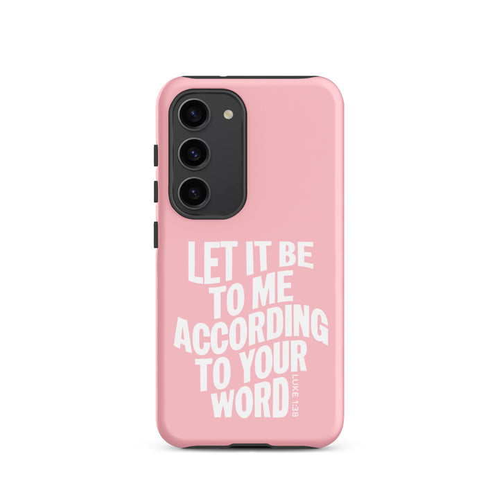 Christian Phone Case According To Your Word Pink for Samsung® Samsung® Phone Cases Matte Samsung Galaxy S23 