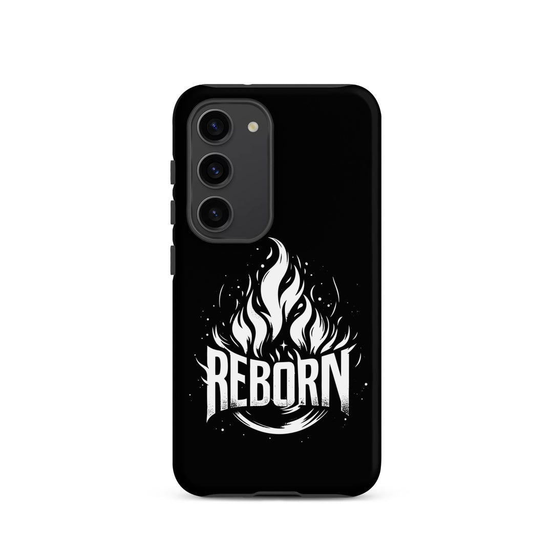 Christian Phone Case Reborn Black for Samsung® Samsung® Phone Cases Matte Samsung Galaxy S23 