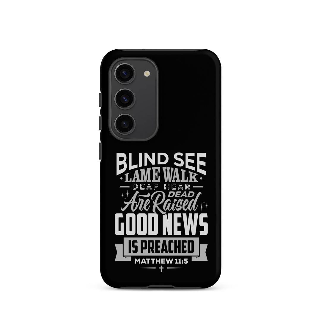 Christian Phone Case Go and Tell John Black for Samsung® Samsung® Phone Cases Matte Samsung Galaxy S23 