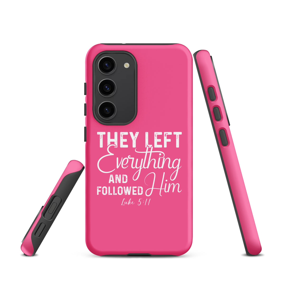 Christian Phone Case Left Everything Pink  for Samsung® Samsung® Phone Cases   