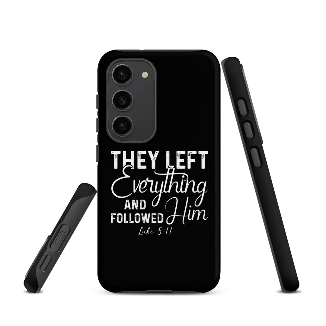 Christian Phone Case Left Everything Black for Samsung® Samsung® Phone Cases   