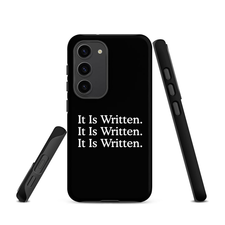 Christian Phone Case It Is Written Black for Samsung® Samsung® Phone Cases   