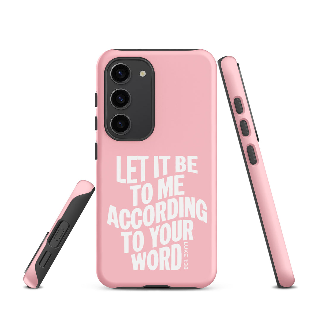 Christian Phone Case According To Your Word Pink for Samsung® Samsung® Phone Cases   