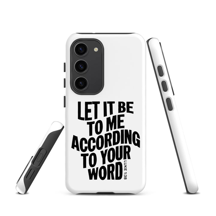 Christian Phone Case According To Your Word White for Samsung® Samsung® Phone Cases   