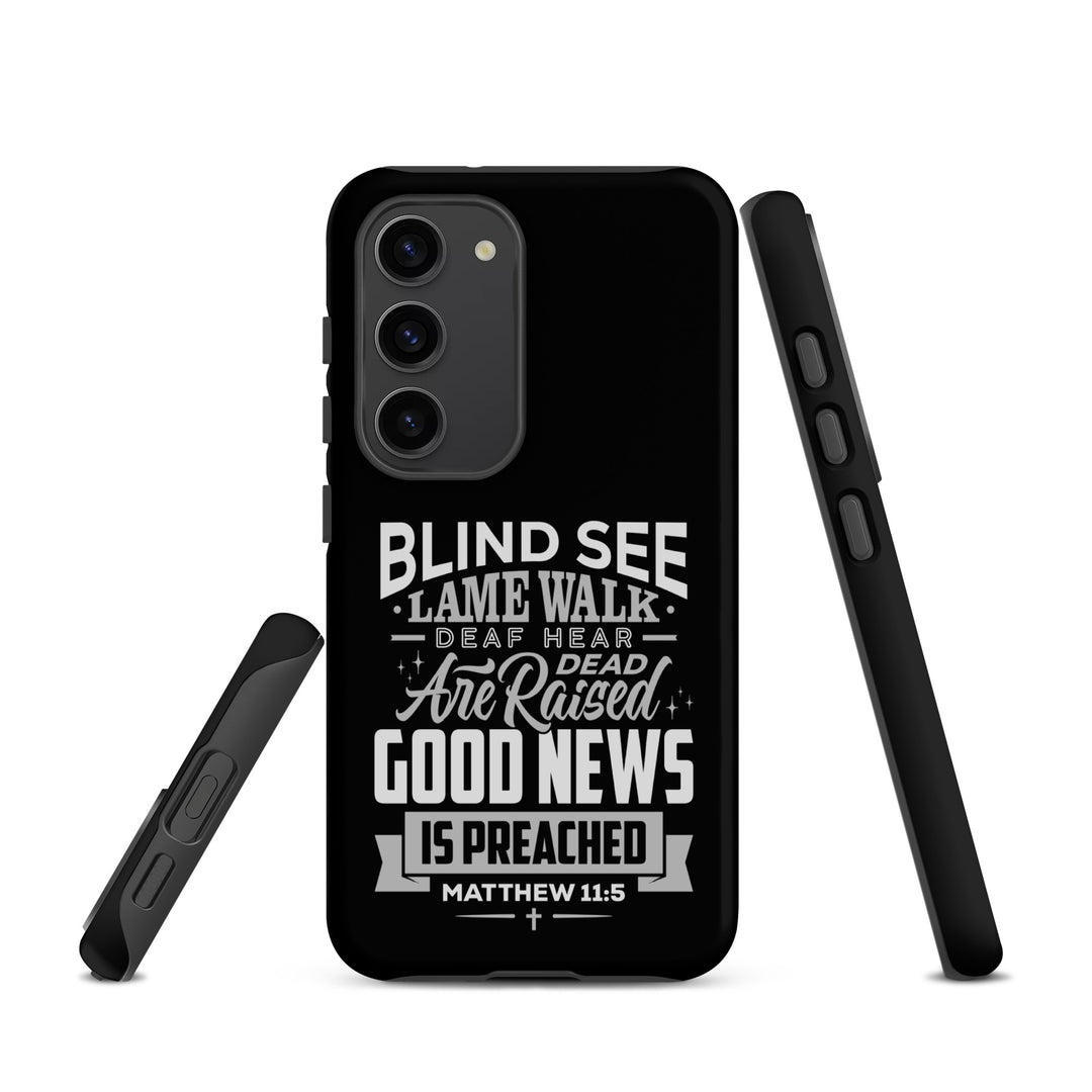 Christian Phone Case Go and Tell John Black for Samsung® Samsung® Phone Cases   