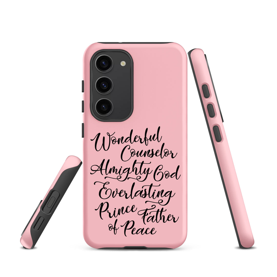 Christian Phone Case Wonderful Counselor Pink for Samsung® Samsung® Phone Cases   