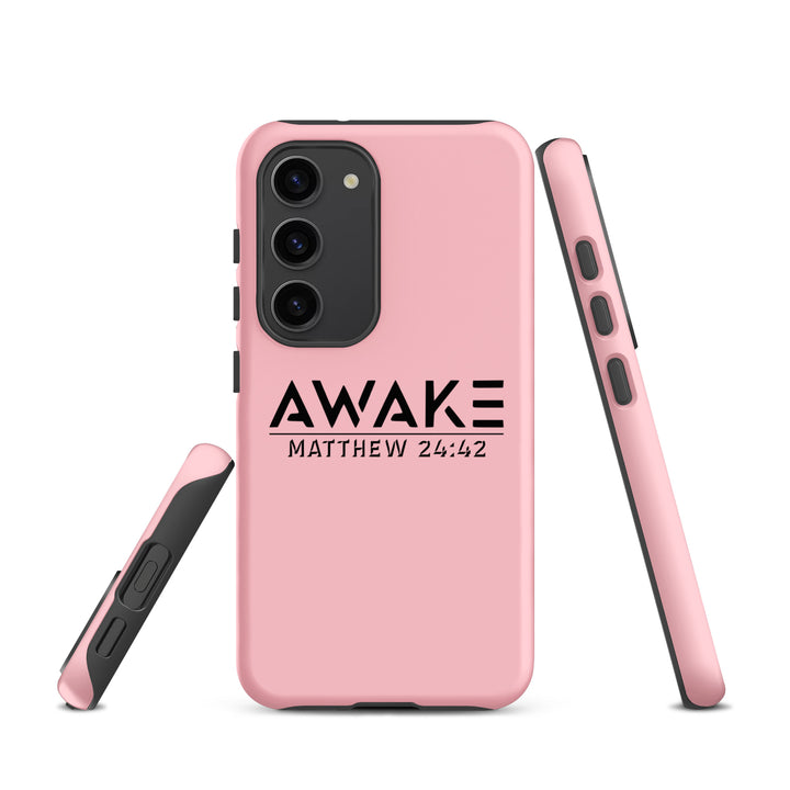 Christian Phone Case Awake  Pink for Samsung® Samsung® Phone Cases   