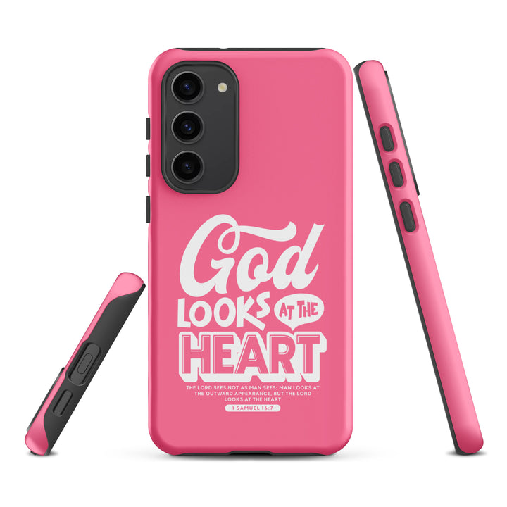 Christian Phone Case God Looks At Heart  for Samsung® Samsung® Phone Cases   