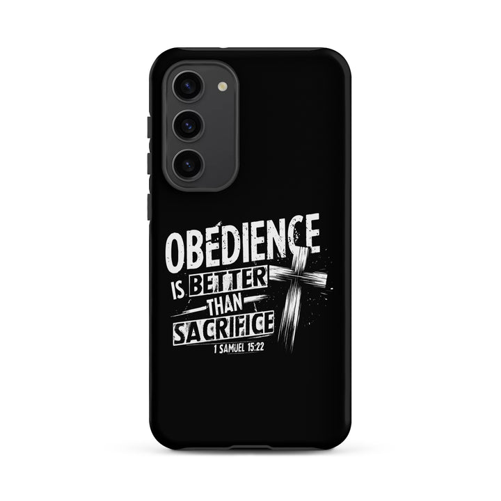 Christian Phone Case Obedience Is Better for Samsung® Samsung® Phone Cases Matte Samsung Galaxy S23 Plus 