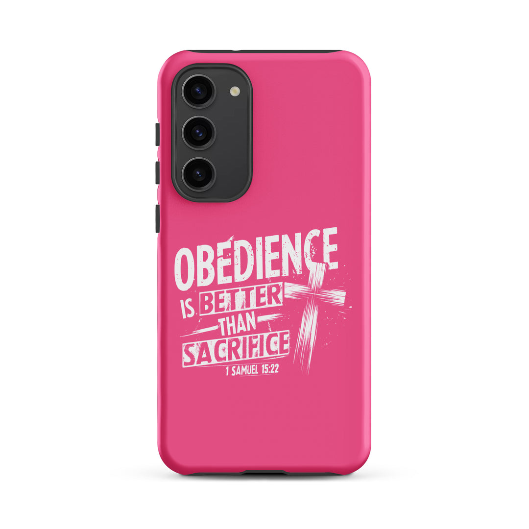 Christian Phone Case Obedience Is Better for Samsung® Samsung® Phone Cases Matte Samsung Galaxy S23 Plus 