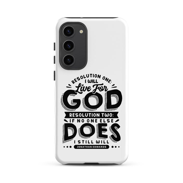 Christian Phone Case Live For God White for Samsung® Samsung® Phone Cases Matte Samsung Galaxy S23 Plus 