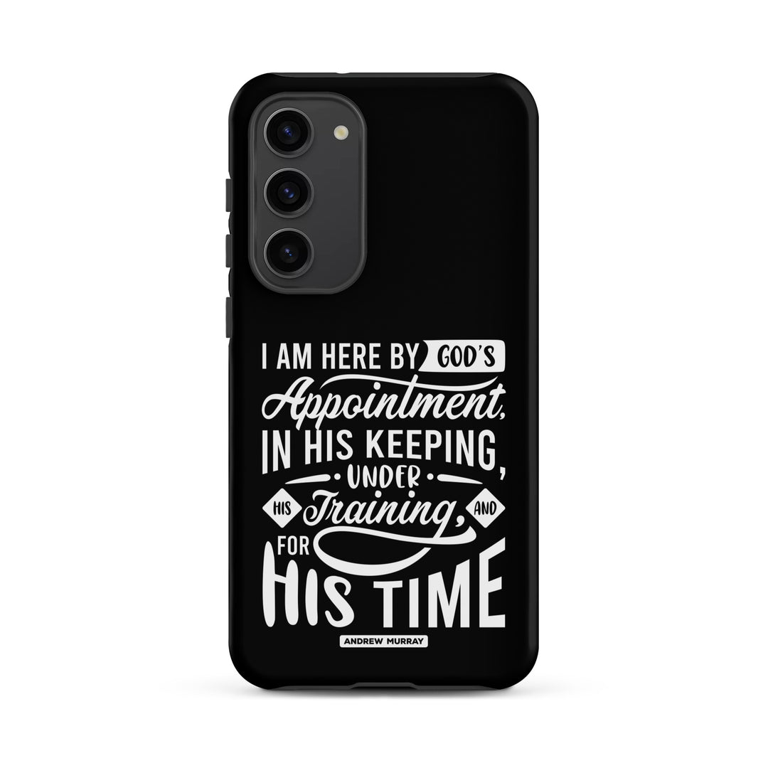 Christian Phone Case His Time Black for Samsung® Samsung® Phone Cases Matte Samsung Galaxy S23 Plus 