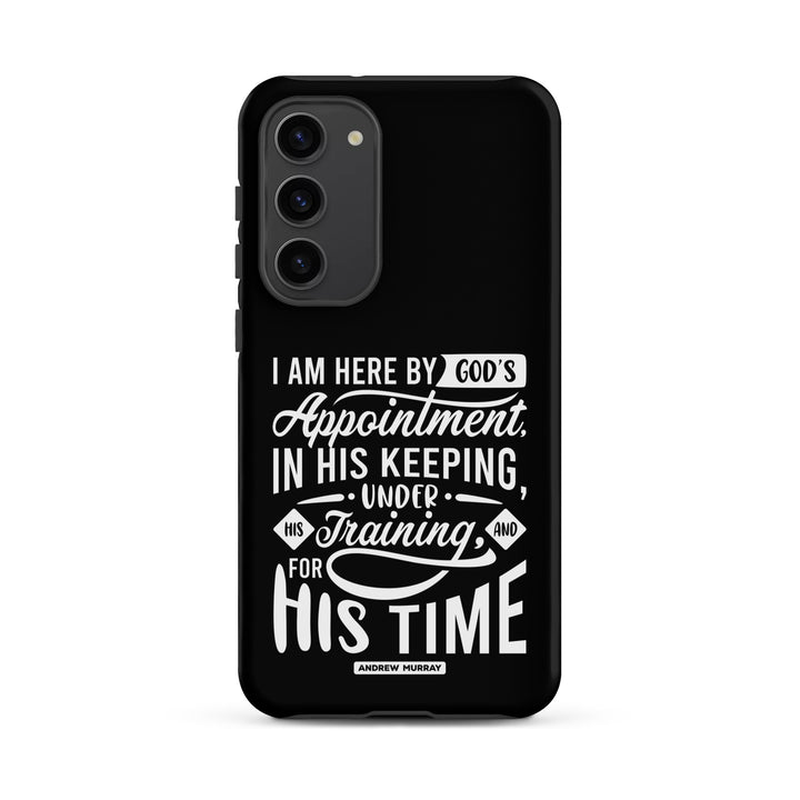 Christian Phone Case His Time Black for Samsung® Samsung® Phone Cases Matte Samsung Galaxy S23 Plus 