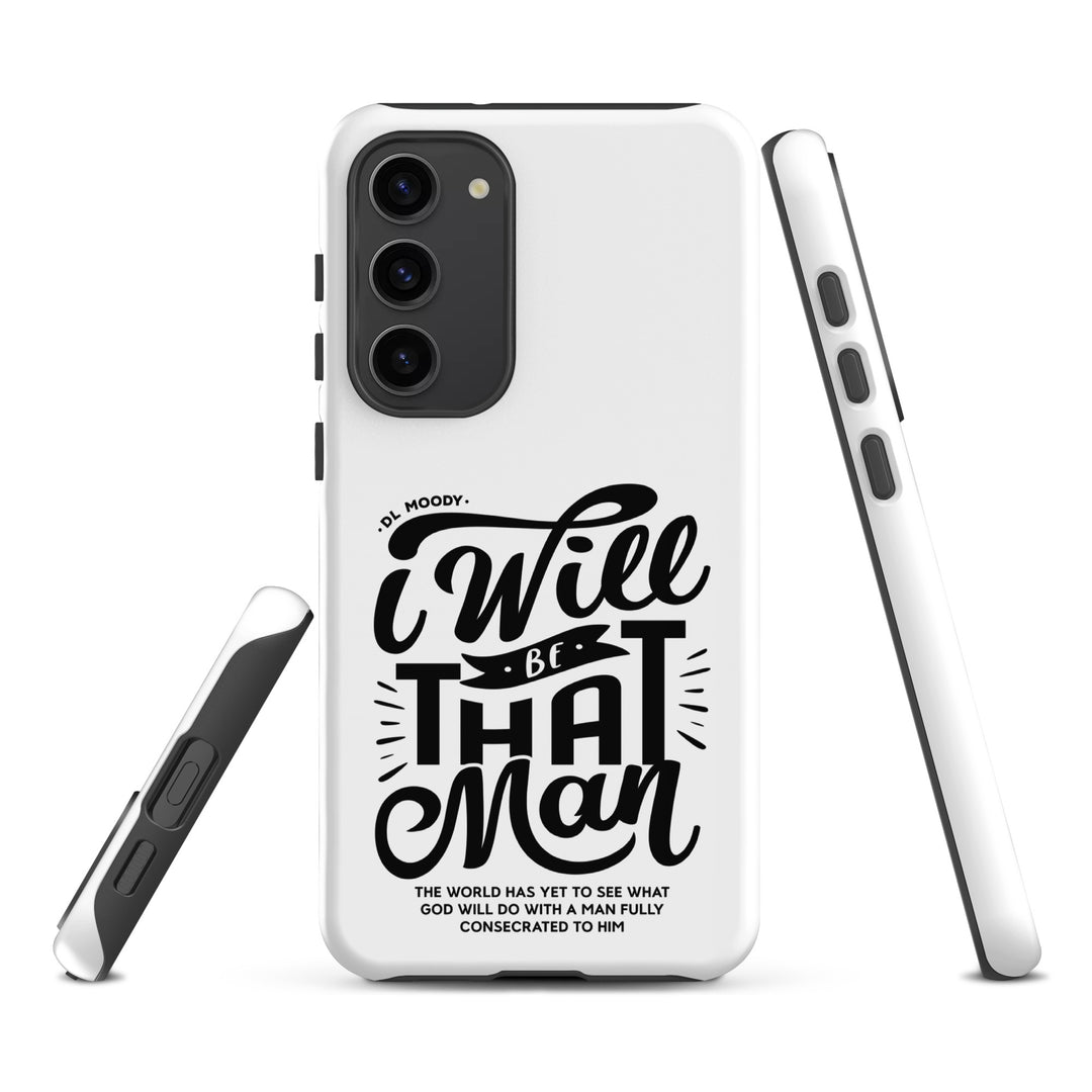 Christian Phone Case I Will Be That Man White for Samsung® Samsung® Phone Cases   