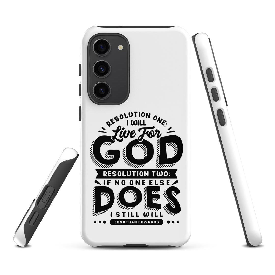 Christian Phone Case Live For God White for Samsung® Samsung® Phone Cases   