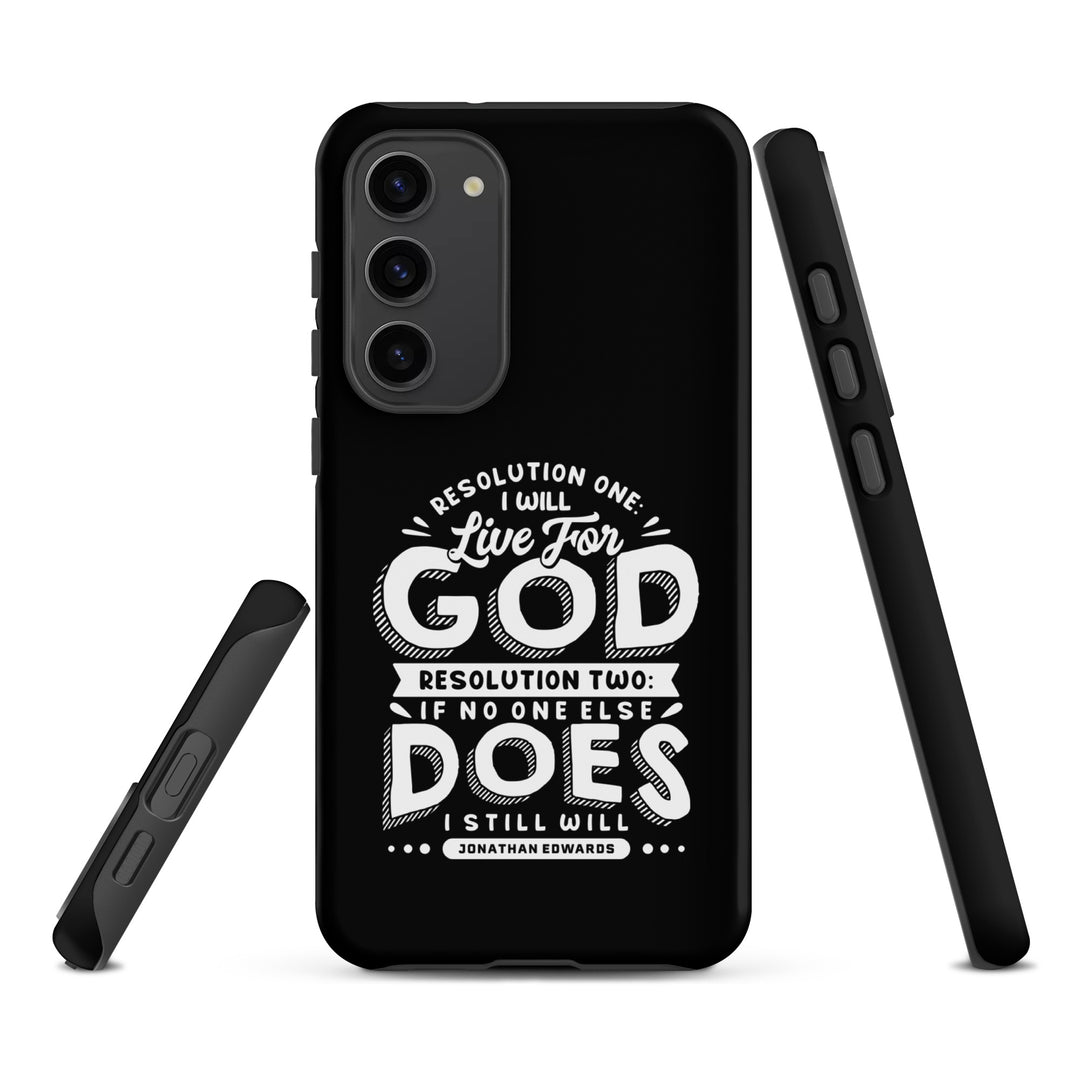 Christian Phone Case Live For God Black for Samsung® Samsung® Phone Cases   