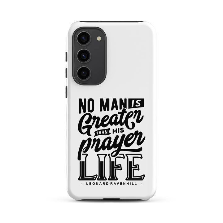 Christian Phone Case Prayer Life White for Samsung® Samsung® Phone Cases Matte Samsung Galaxy S23 Plus 