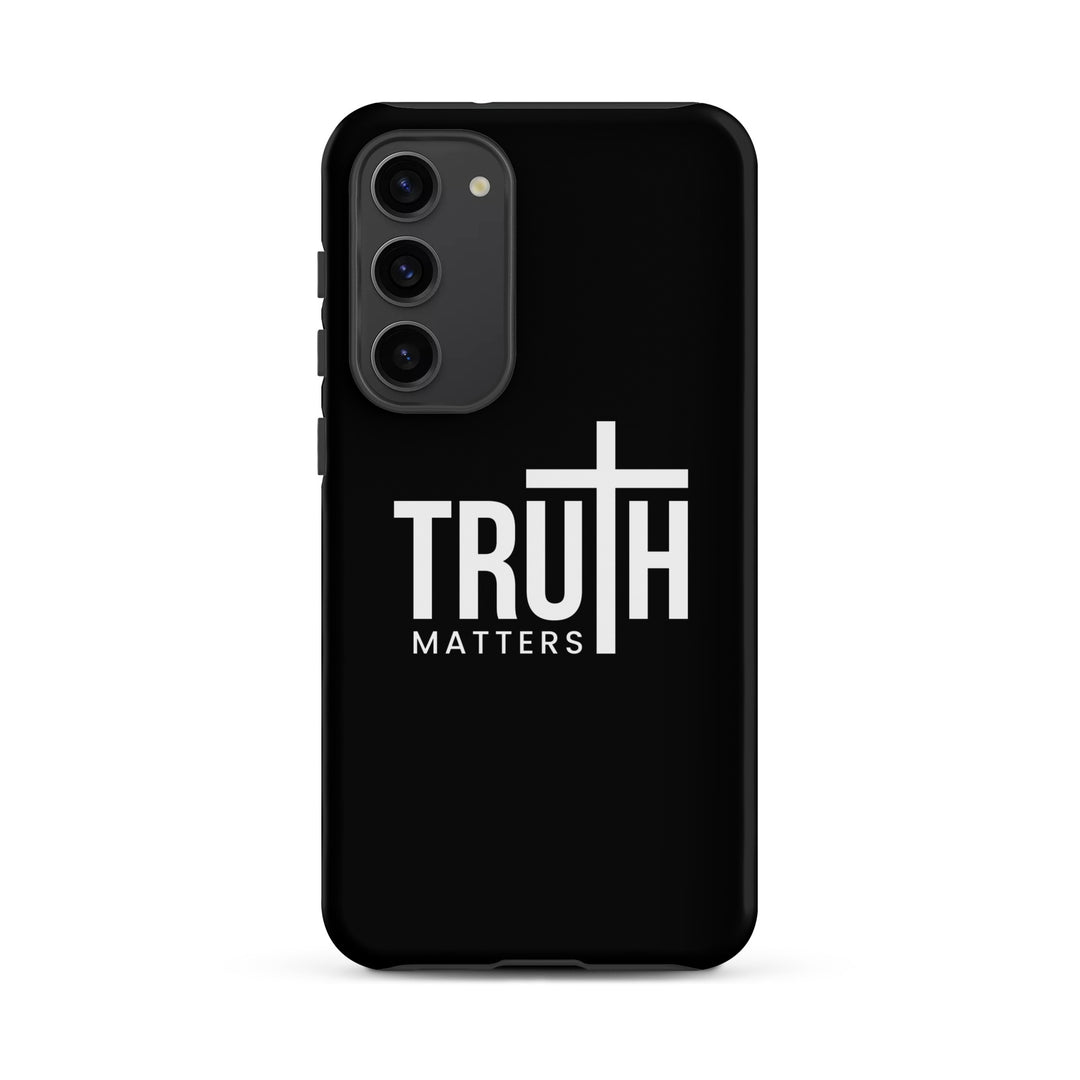 Christian Phone Case Truth Matters Black for Samsung® Samsung® Phone Cases Matte Samsung Galaxy S23 Plus 