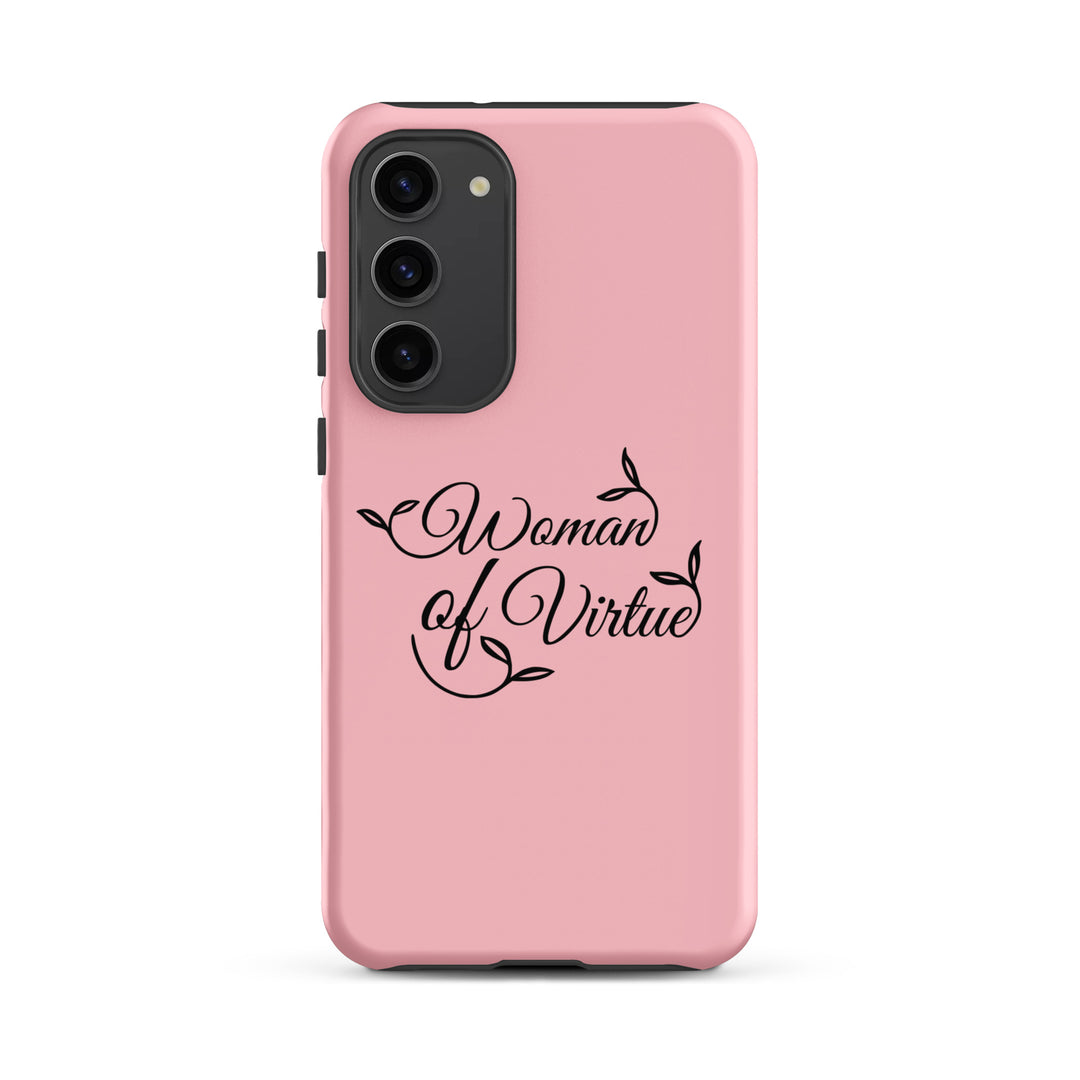 Christian Phone Case Woman of Virtue Pink for Samsung® Samsung® Phone Cases Matte Samsung Galaxy S23 Plus 