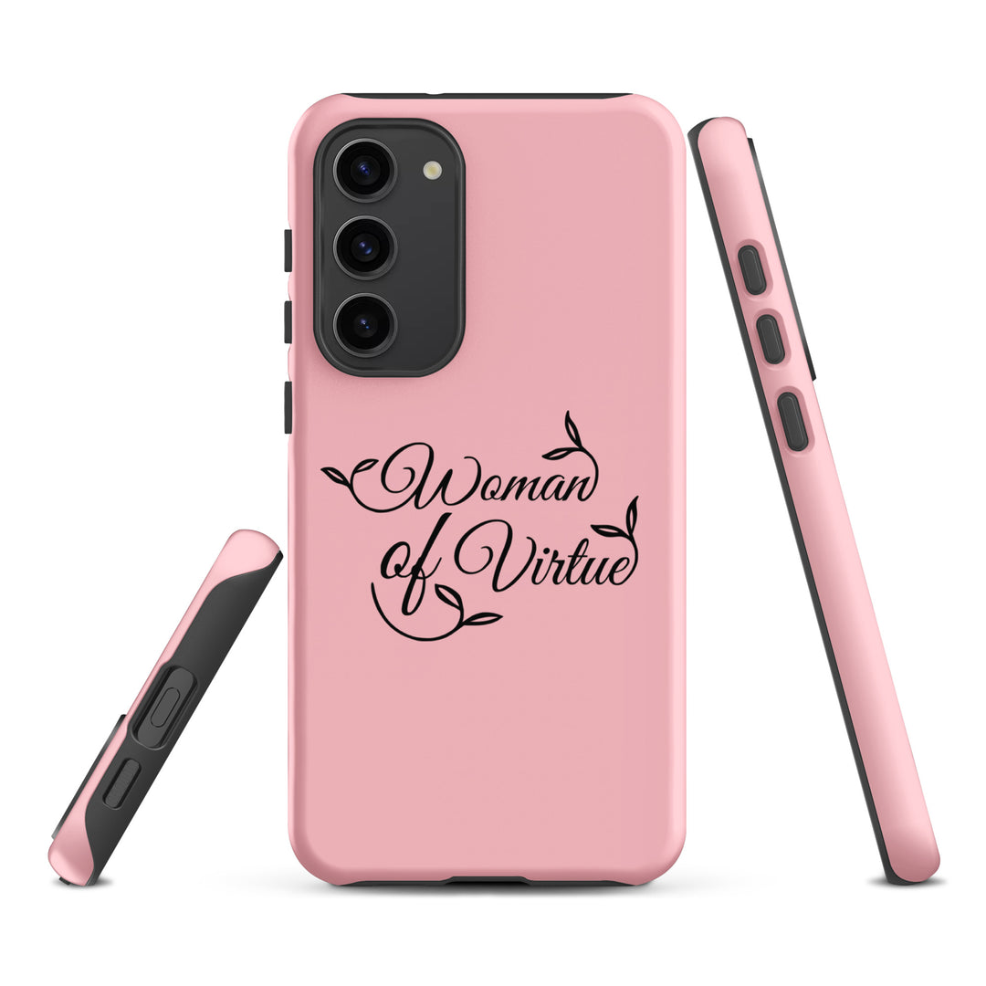 Christian Phone Case Woman of Virtue Pink for Samsung® Samsung® Phone Cases   