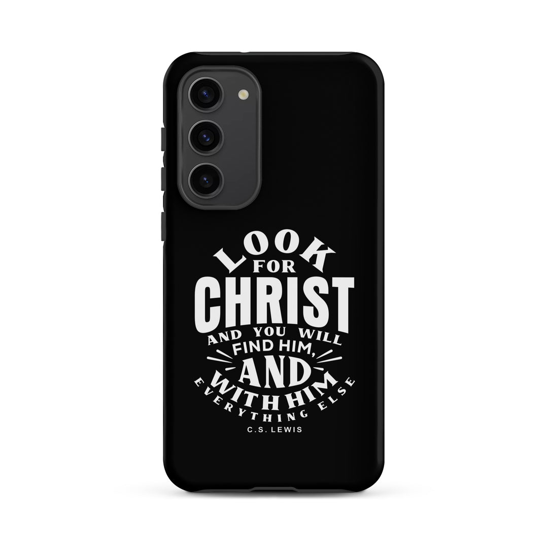 Christian Phone Case Look For Christ Black for Samsung® Samsung® Phone Cases Matte Samsung Galaxy S23 Plus 