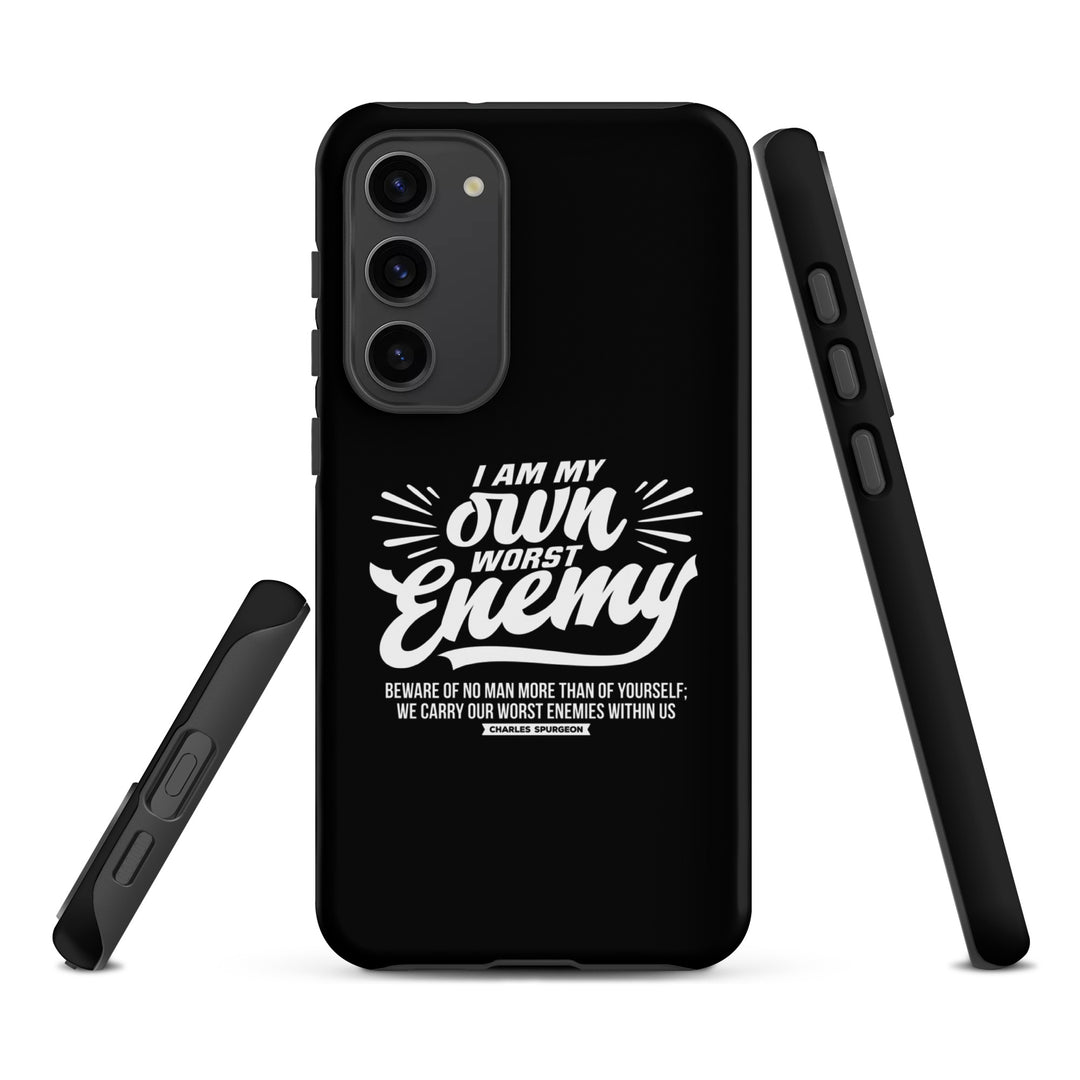 Christian Phone Case Worst Enemy Black for Samsung® Samsung® Phone Cases   