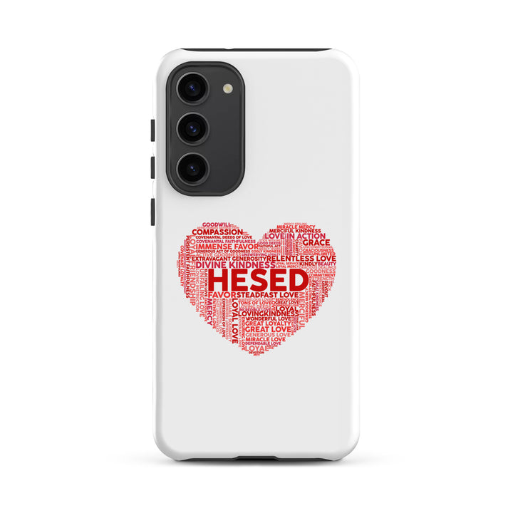 Christian Phone Case Hesed Heart White for Samsung® Samsung® Phone Cases Matte Samsung Galaxy S23 Plus 