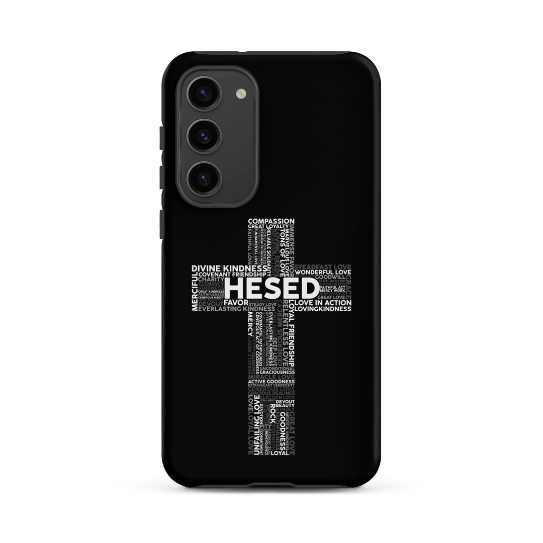 Christian Phone Case Hesed Cross Black for Samsung® Samsung® Phone Cases   