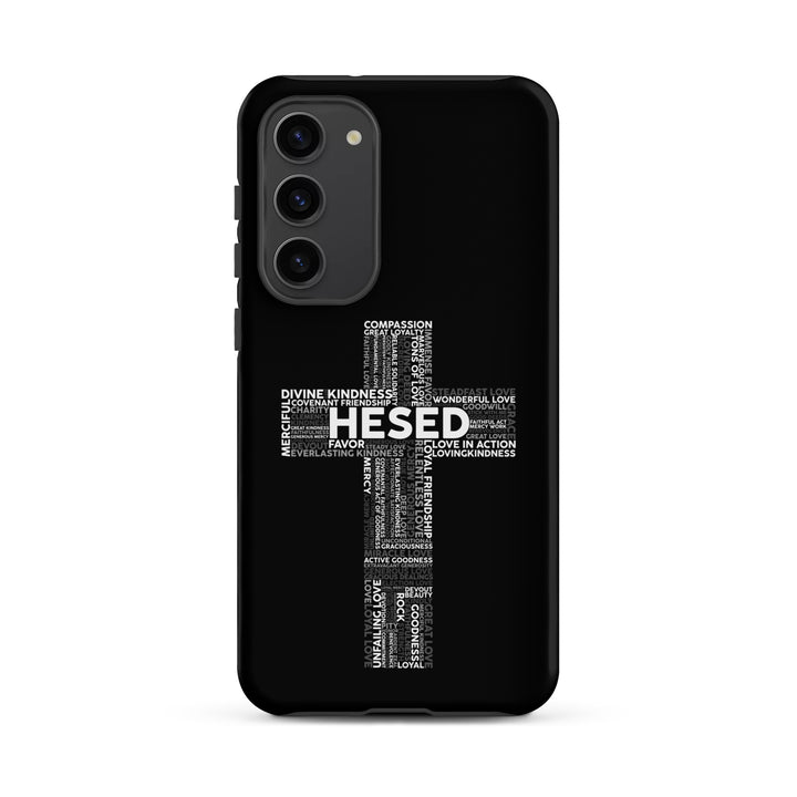 Christian Phone Case Hesed Cross Black for Samsung® Samsung® Phone Cases   