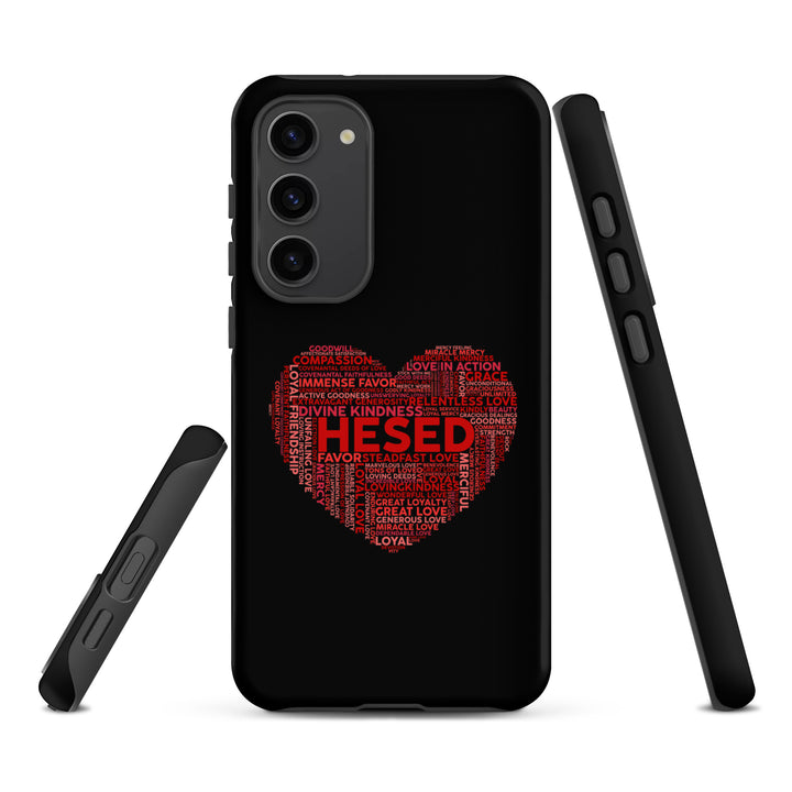 Christian Phone Case Hesed Heart Black for Samsung® Samsung® Phone Cases   