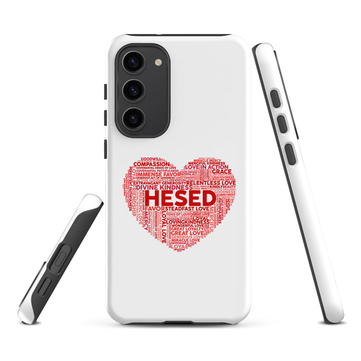 Christian Phone Case Hesed Heart White for Samsung® Samsung® Phone Cases   