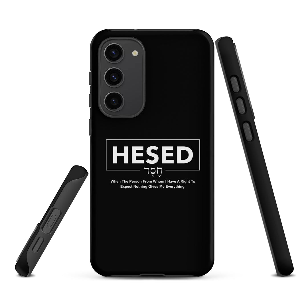 Christian Phone Case Hesed Everything Black for Samsung® Samsung® Phone Cases   