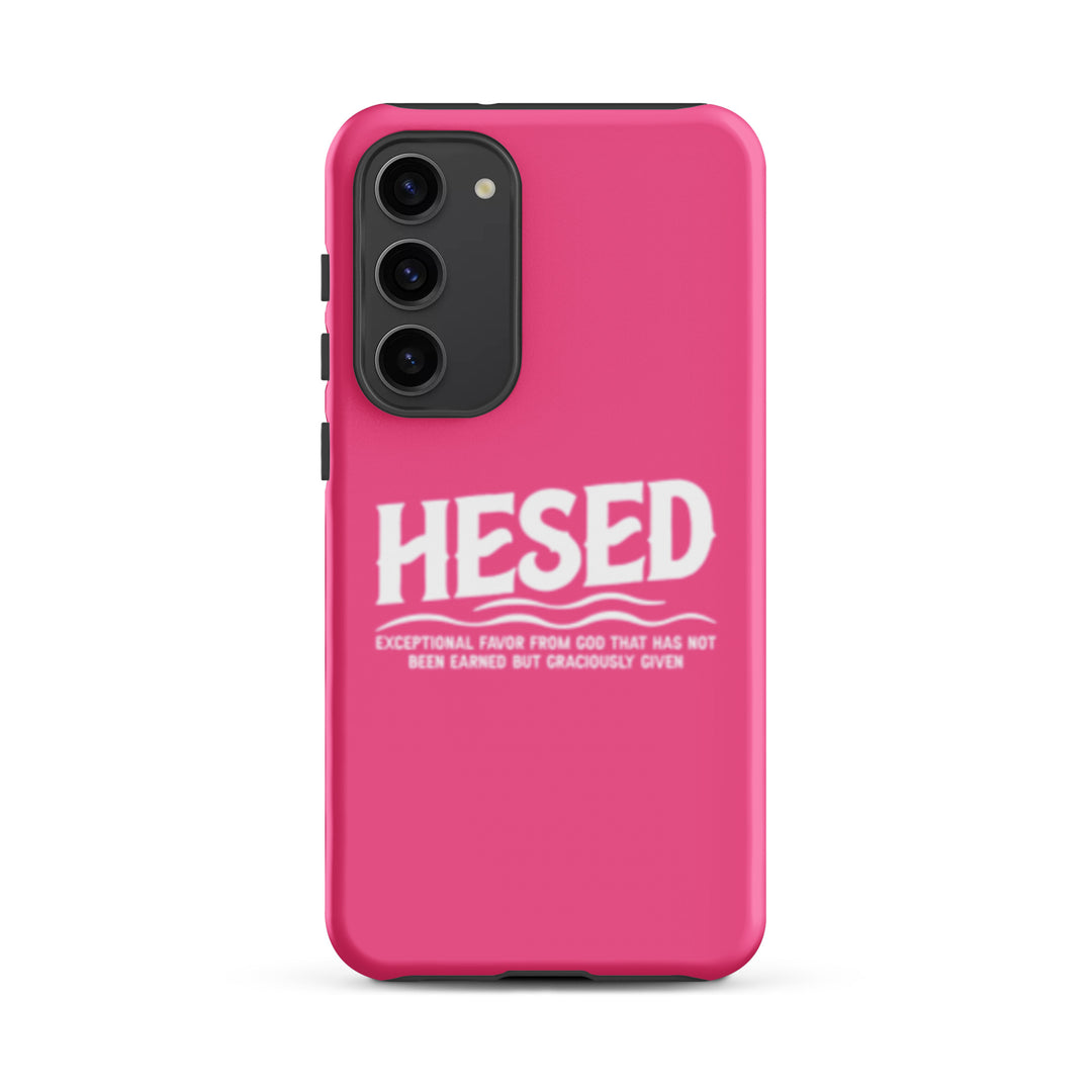 Christian Phone Case Hesed Exceptional Favor Pink for Samsung® Samsung® Phone Cases Matte Samsung Galaxy S23 Plus 