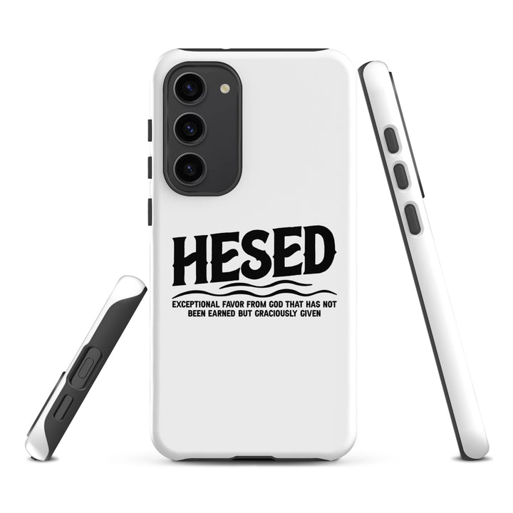 Christian Phone Case Hesed Exceptional Favor White for Samsung® Samsung® Phone Cases   