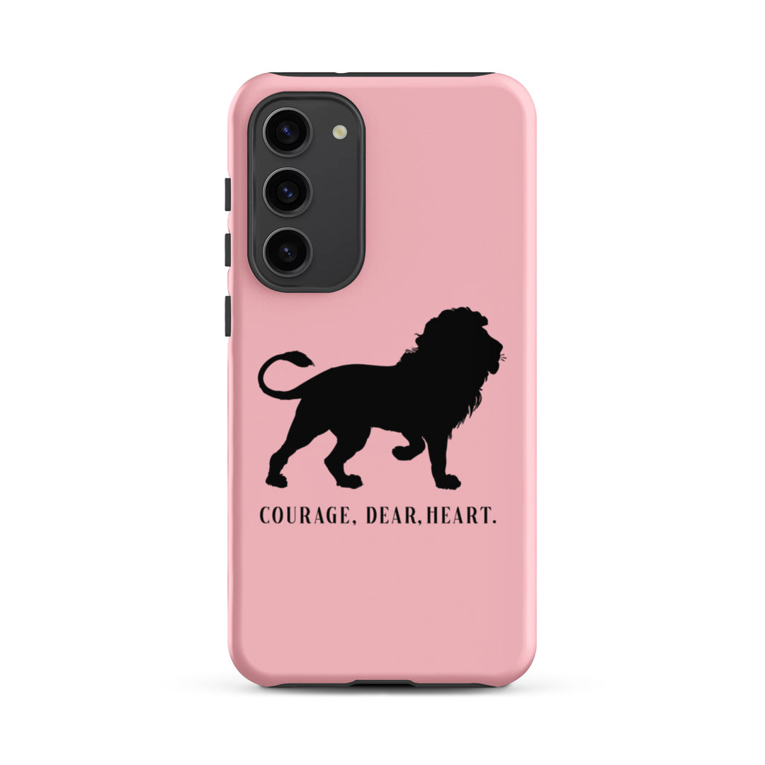 Christian Phone Case Courage Dear Heart Pink for Samsung® Samsung® Phone Cases Matte Samsung Galaxy S23 Plus 