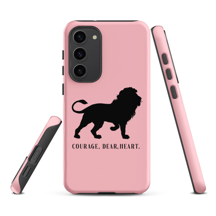 Christian Phone Case Courage Dear Heart Pink for Samsung® Samsung® Phone Cases   