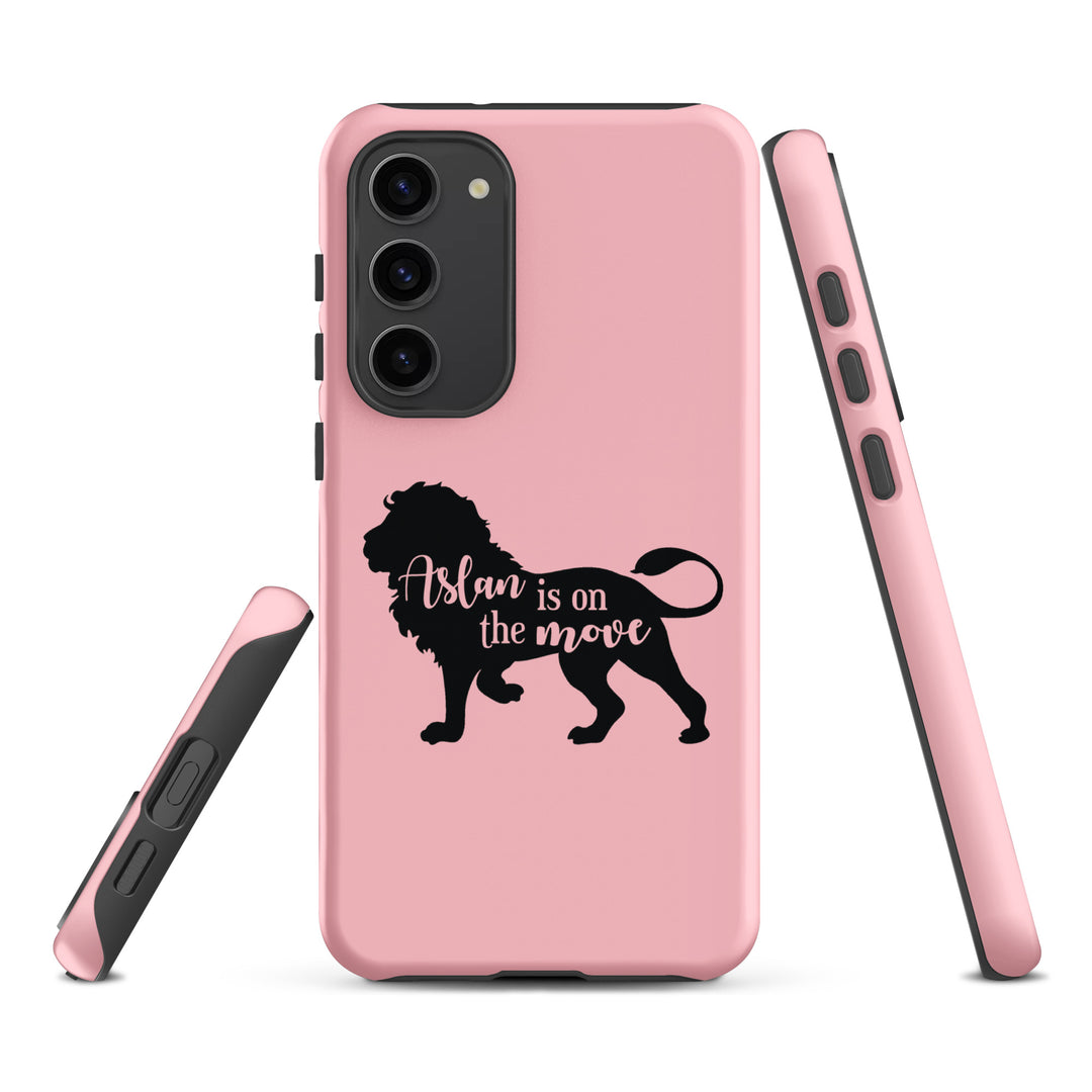 Christian Phone Case Aslan Is On The Move Pink for Samsung® Samsung® Phone Cases   