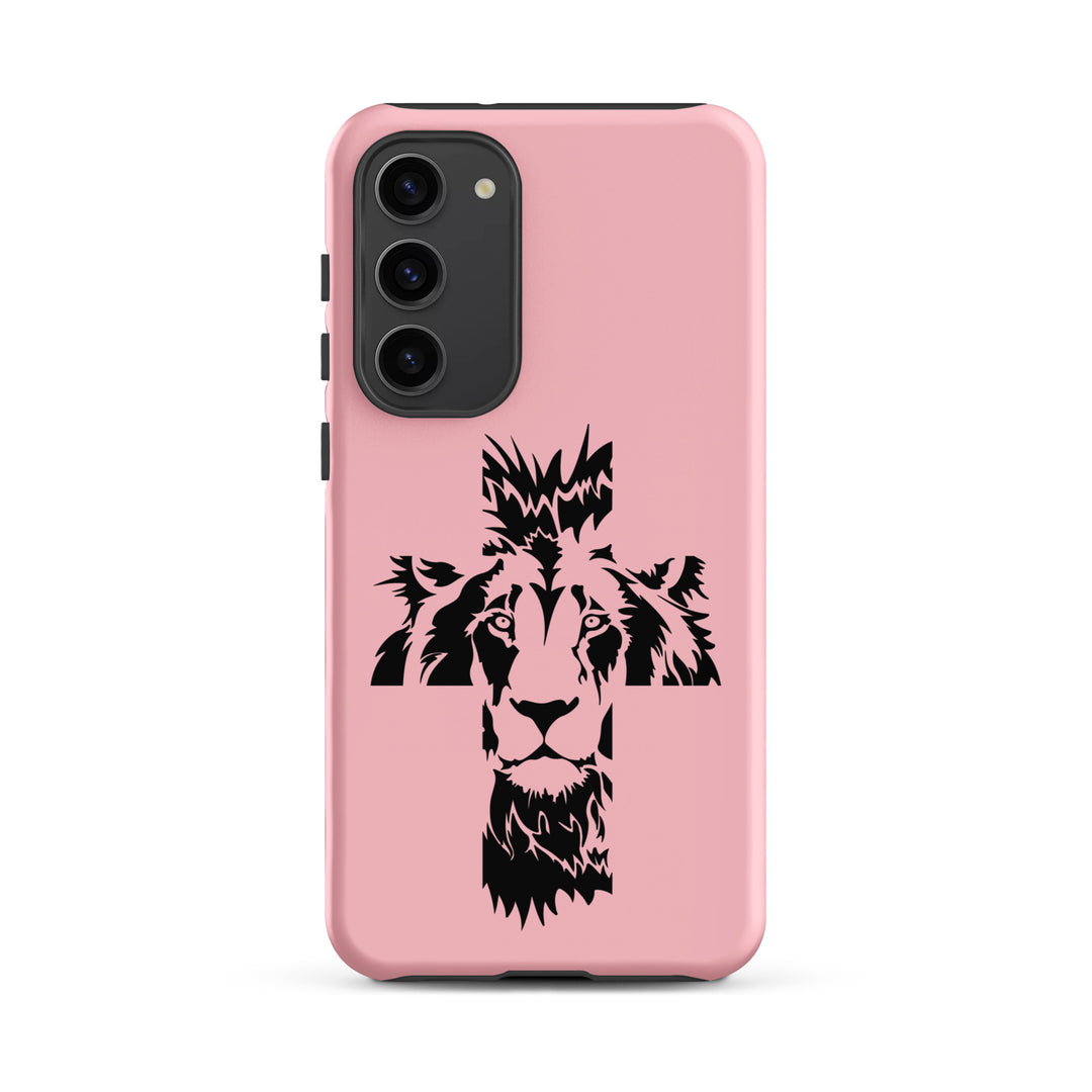 Christian Phone Case Aslan Cross Pink for Samsung® Samsung® Phone Cases Matte Samsung Galaxy S23 Plus 