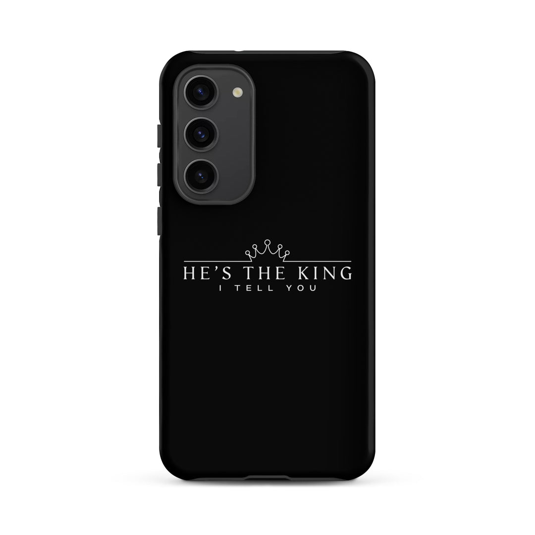 Christian Phone Case He's The King Black for Samsung® Samsung® Phone Cases Matte Samsung Galaxy S23 Plus 