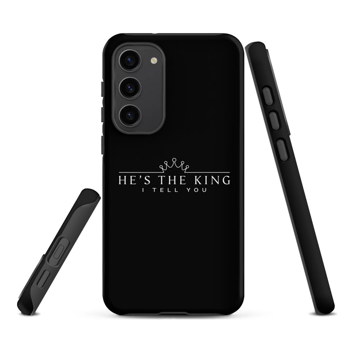 Christian Phone Case He's The King Black for Samsung® Samsung® Phone Cases   