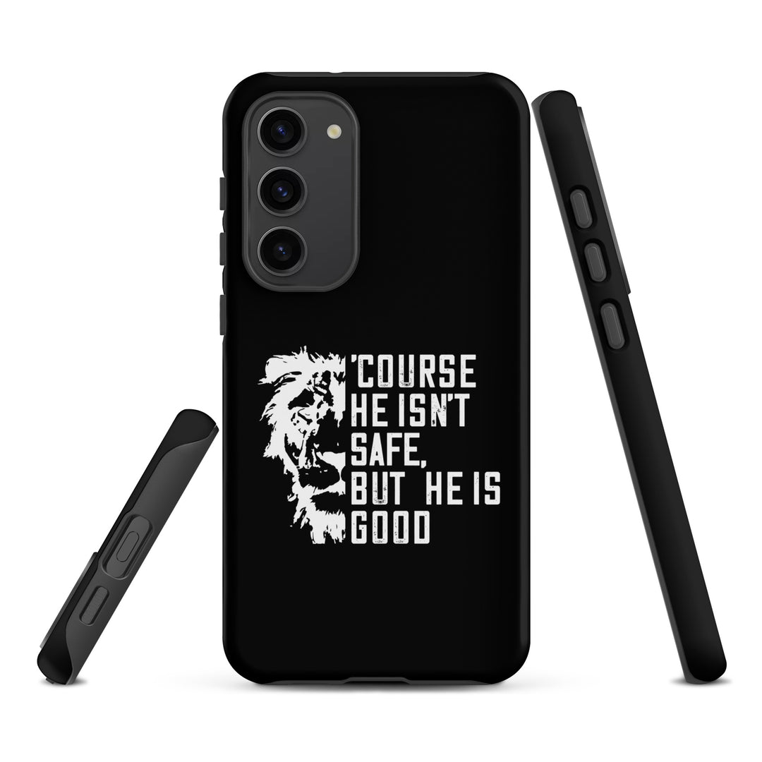 Christian Phone Case Christian Phone 'Course He Isn't Safe Black for Samsung® Samsung® Phone Cases   