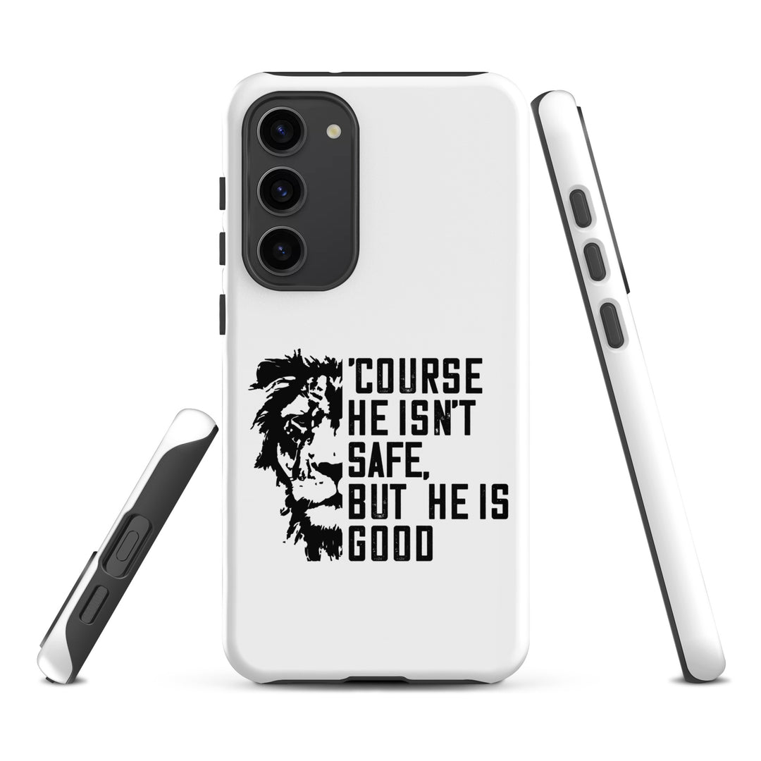 Christian Phone Case 'Course He Isn't Safe White for Samsung® Samsung® Phone Cases   