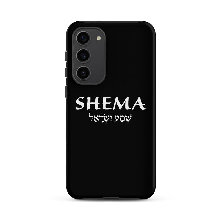 Christian Phone Case Shema Hebrew Black for Samsung® Samsung® Phone Cases Matte Samsung Galaxy S23 Plus 