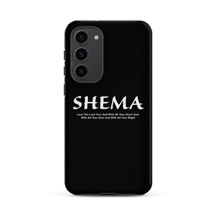 Christian Phone Case Shema Love The Lord Black for Samsung® Samsung® Phone Cases Matte Samsung Galaxy S23 Plus 