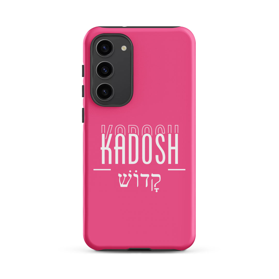 Christian Phone Case Kadosh Hebrew Pink for Samsung® Samsung® Phone Cases Matte Samsung Galaxy S23 Plus 