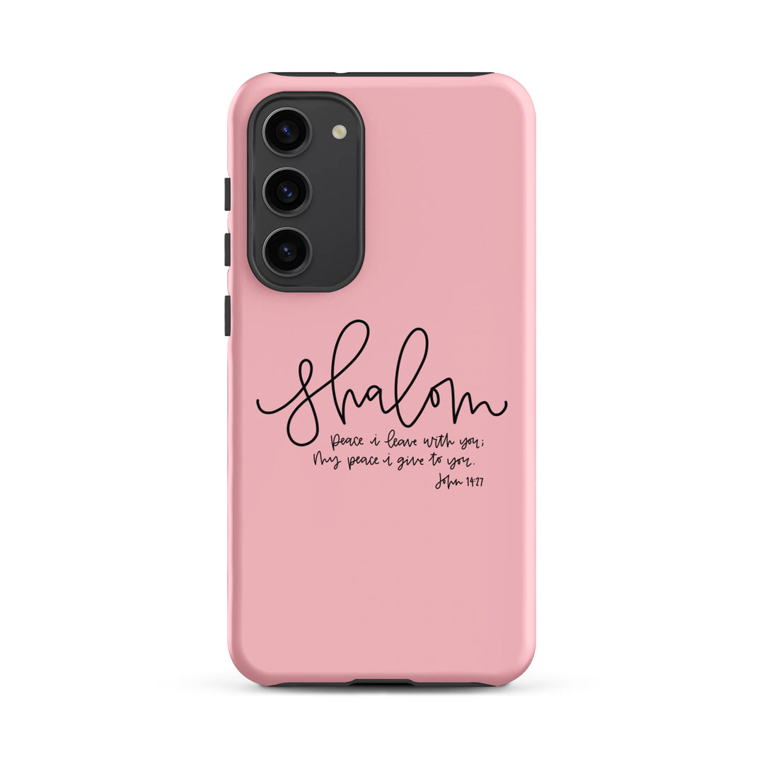 Christian Phone Case Shalom Pink for Samsung® Samsung® Phone Cases Matte Samsung Galaxy S23 Plus 