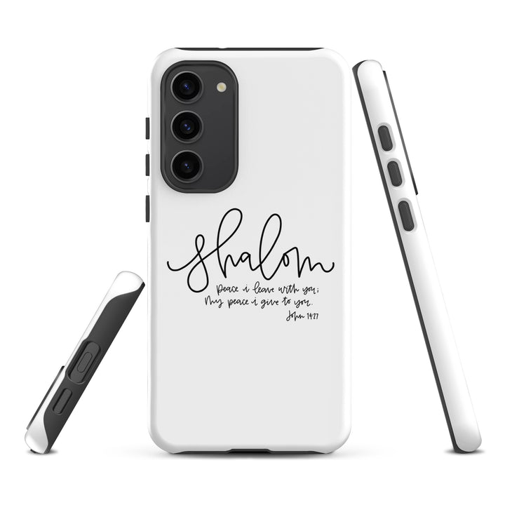 Christian Phone Case Shalom White for Samsung® Samsung® Phone Cases   