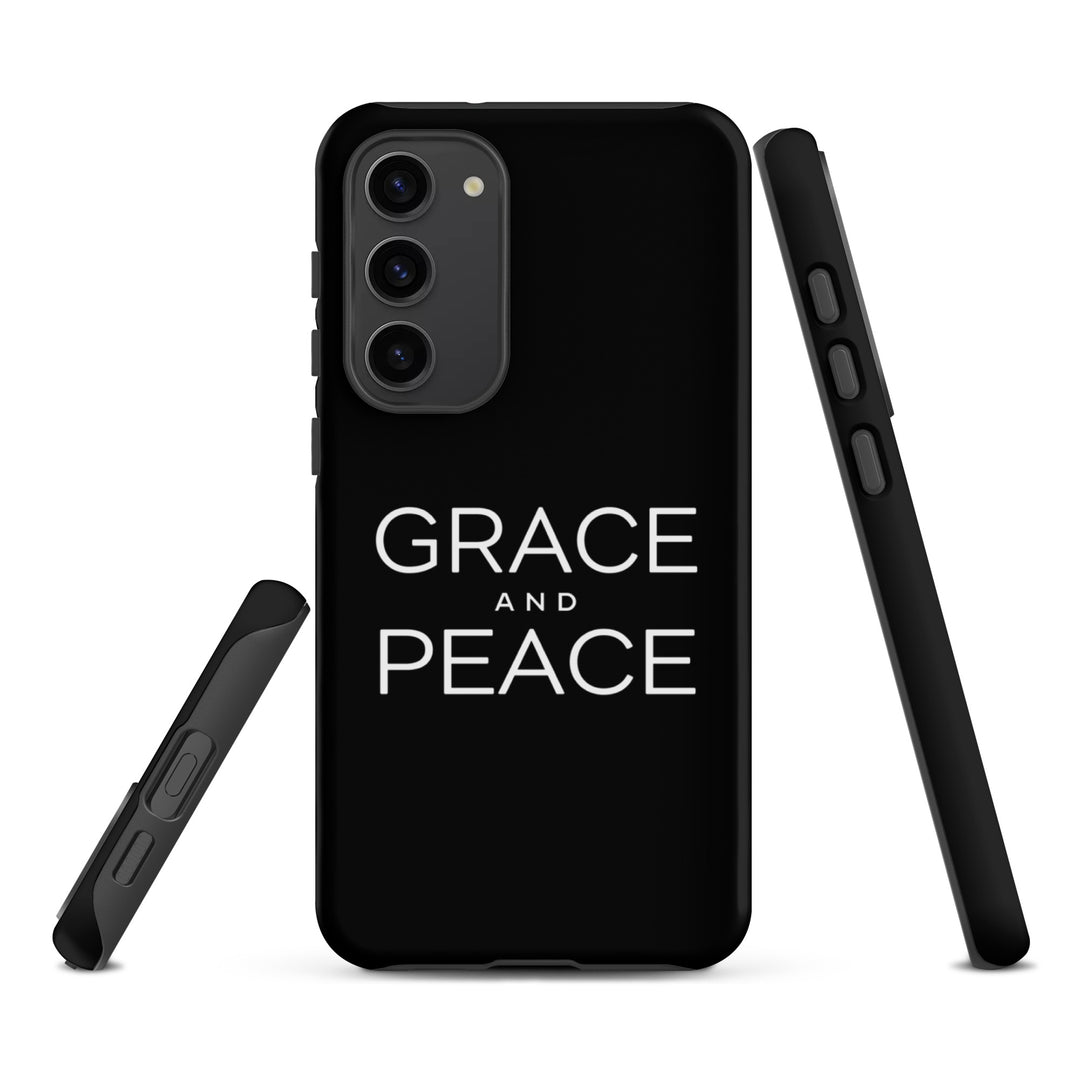 Christian Phone Case Grace and Peace Black for Samsung® Samsung® Phone Cases   