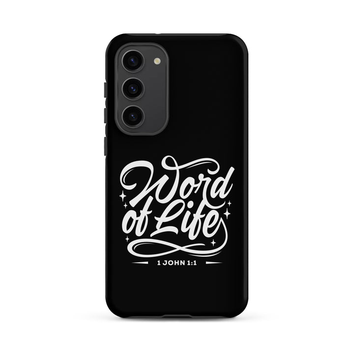 Christian Phone Case Word of Life Black for Samsung® Samsung® Phone Cases Matte Samsung Galaxy S23 Plus 